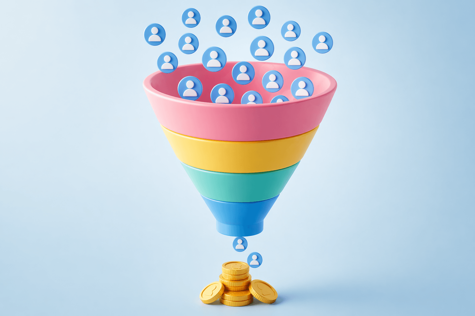 Customer will travel from tofu to bofu in sales funnel